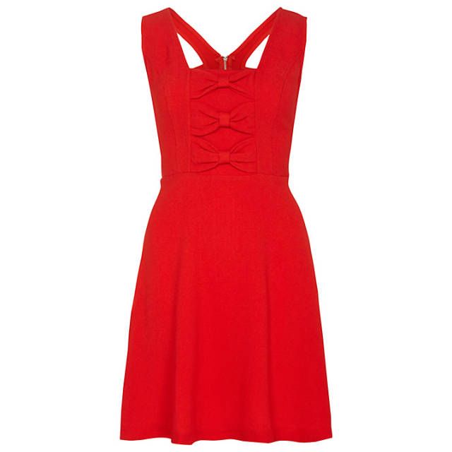 Sleeve, Dress, Textile, Red, One-piece garment, Style, Pattern, Formal wear, Day dress, Carmine, 