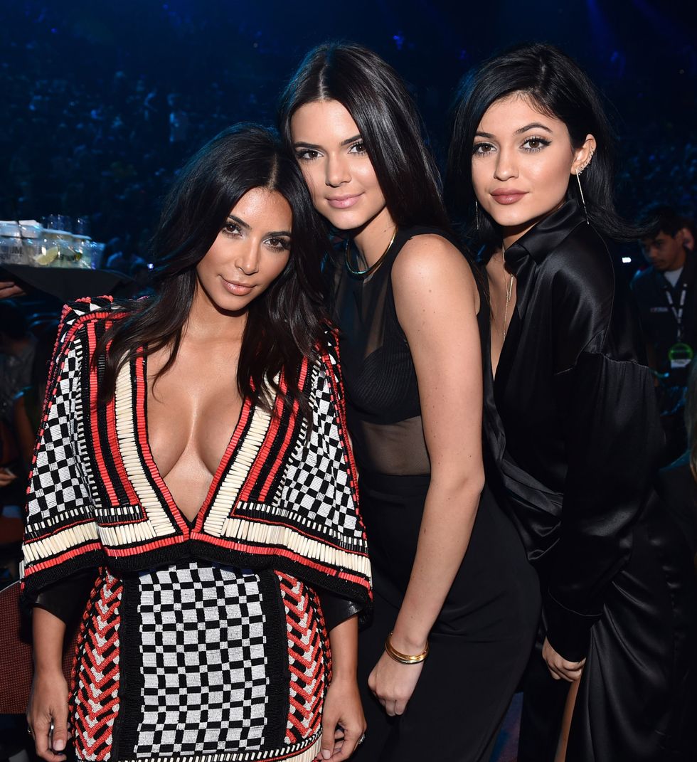 Kim Kardashain, Kendall and Kylie Jenner at MTV VMAs 2014