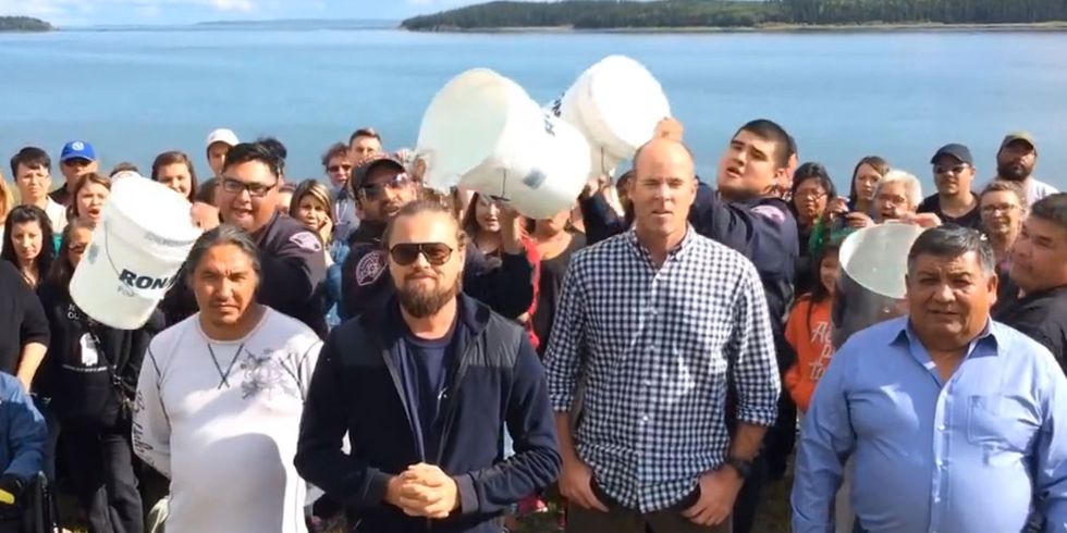 Leonardo DiCaprio's Ice Bucket Challenge is a bit different