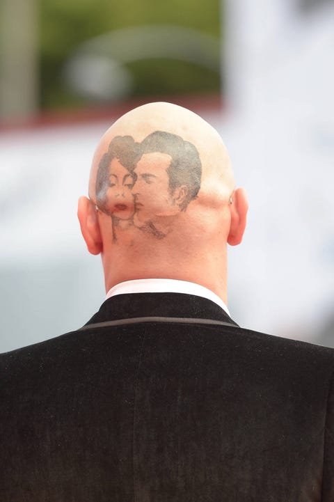 James Franco Had A Picture Of Elizabeth Taylor Painted Onto His Newly Bald Head