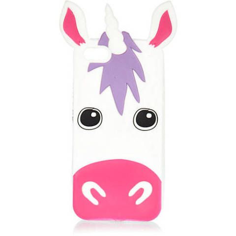 Pink Unicorn iPhone 5 Case, £10, River Island