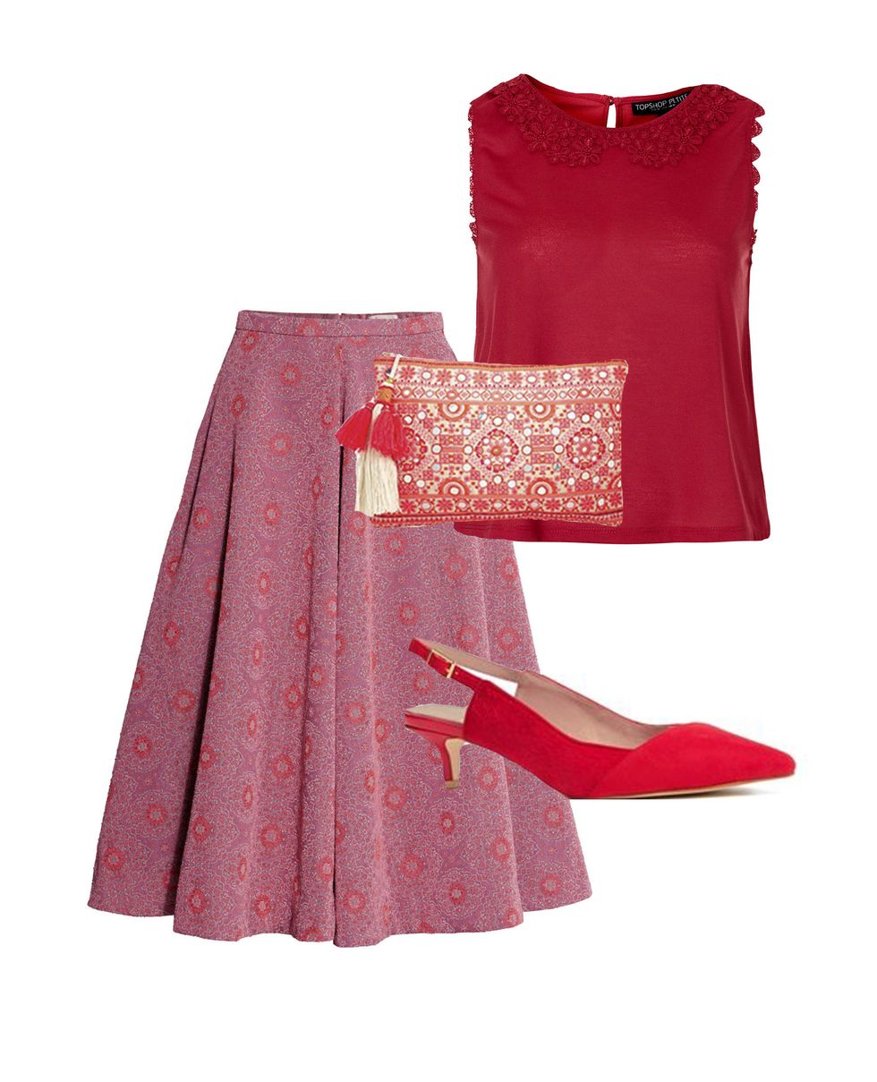How to wear red and pink