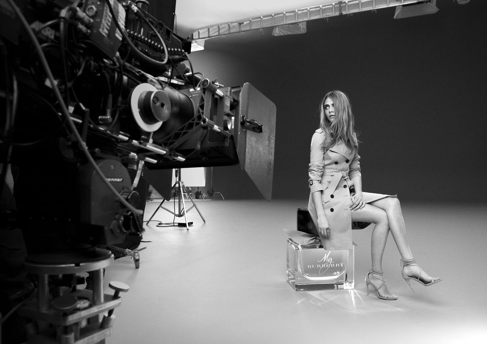Cara Delevingne for My Burberry - new fragrance campaign - behind-the-scenes video and pictures - Cosmopolitan.co.uk
