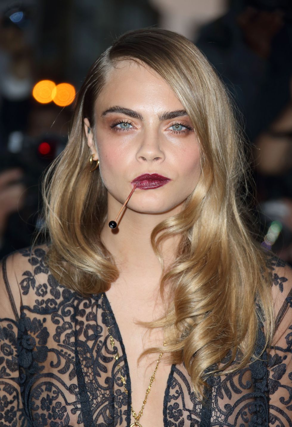 Cara Delevingne - The GQ Men of the Year Awards 2014 celebrity hair and makeup looks - beauty trends AW14 - Cosmopolitan.co.uk