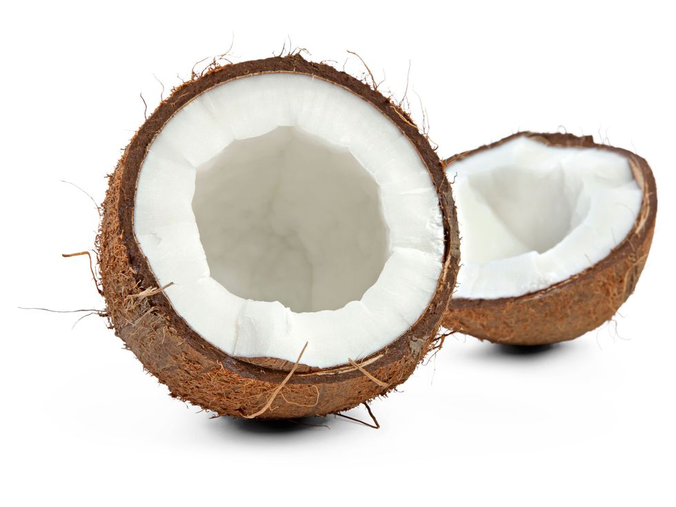 Brown, White, Coconut, Beige, Still life photography, 