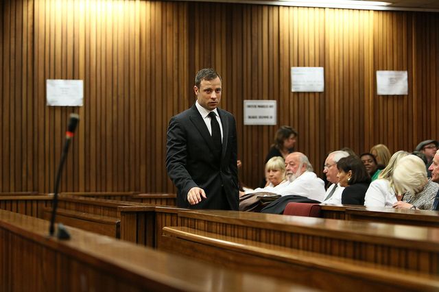 Oscar Pistorius in court, September 2014