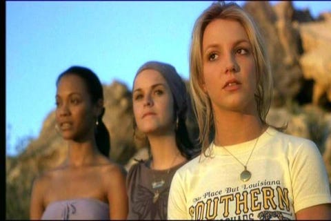 Britney Spears And Zoe Saldana Had A Mini Crossroads Reunion