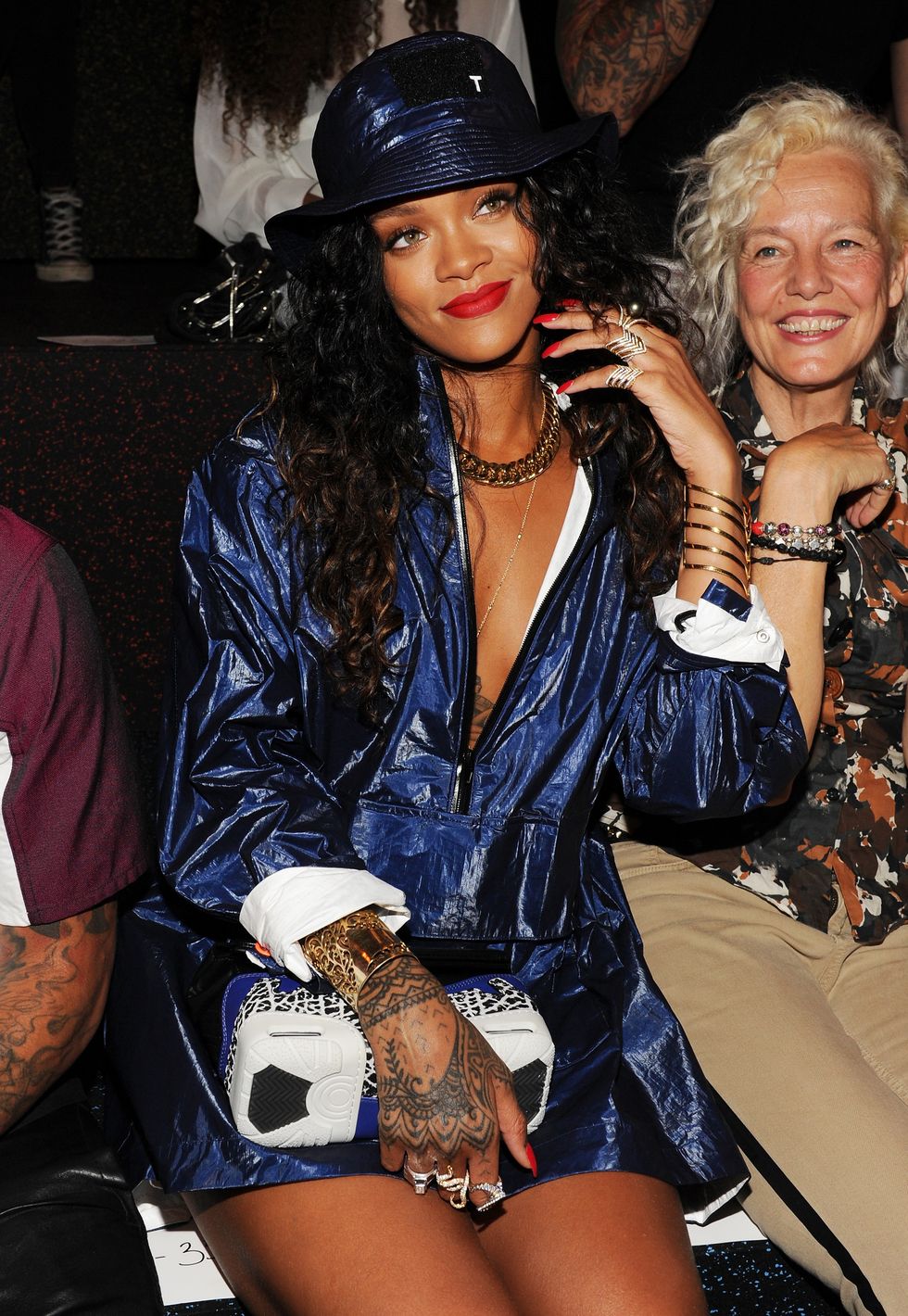 Rihanna on the front row at Alexander Wang SS15
