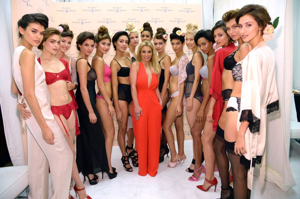 Britney Spears unveils her lingerie line at New York Fashion Week