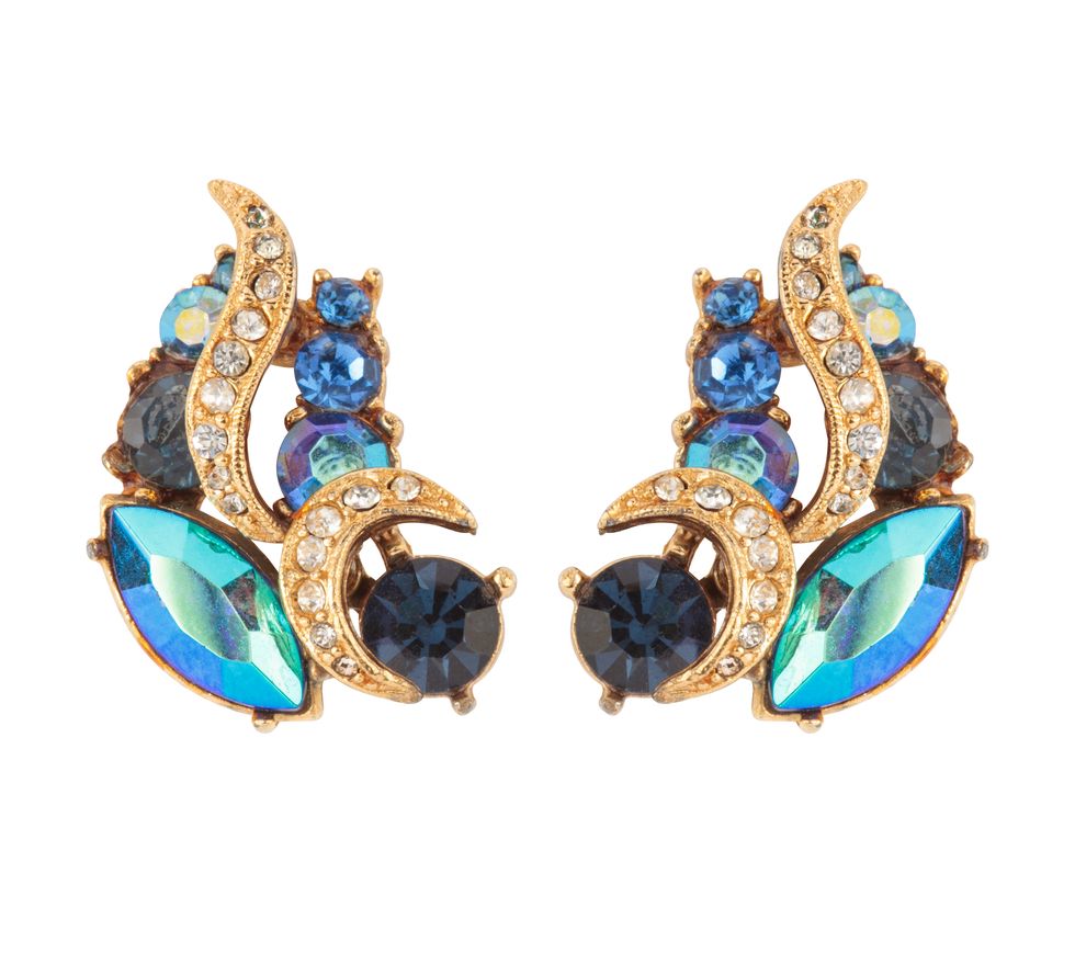 Cosmo Loves: Susan Caplan 1960s vintage crystal earrings