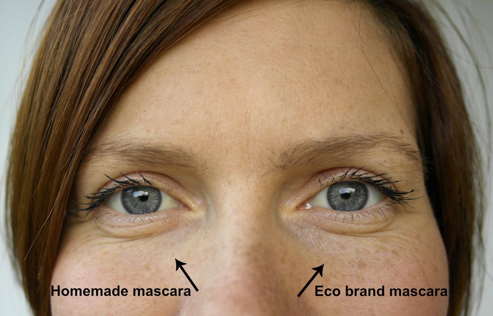 Homemade mascara vs eco brand mascara - can make DIY mascara test review - Cosmopolitan.co.uk