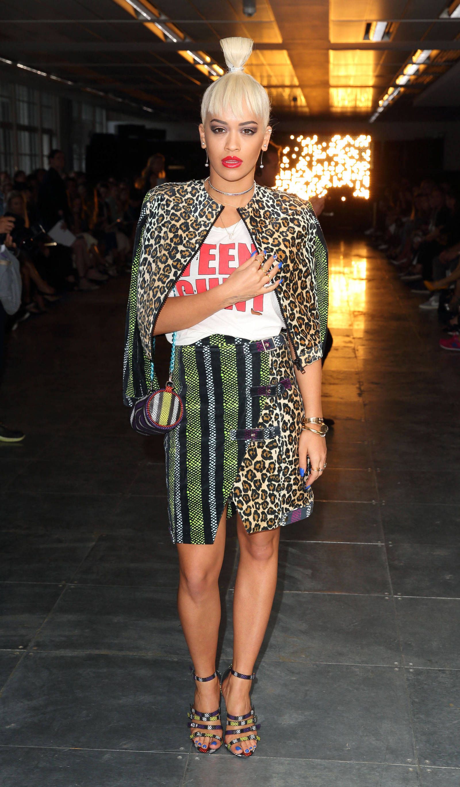 Rita Ora dons a 'cunt' t-shirt for London Fashion Week