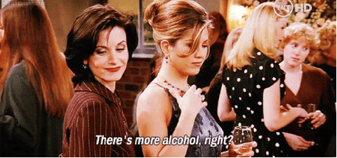friends alcohol drunk gif lies all students tell themselves