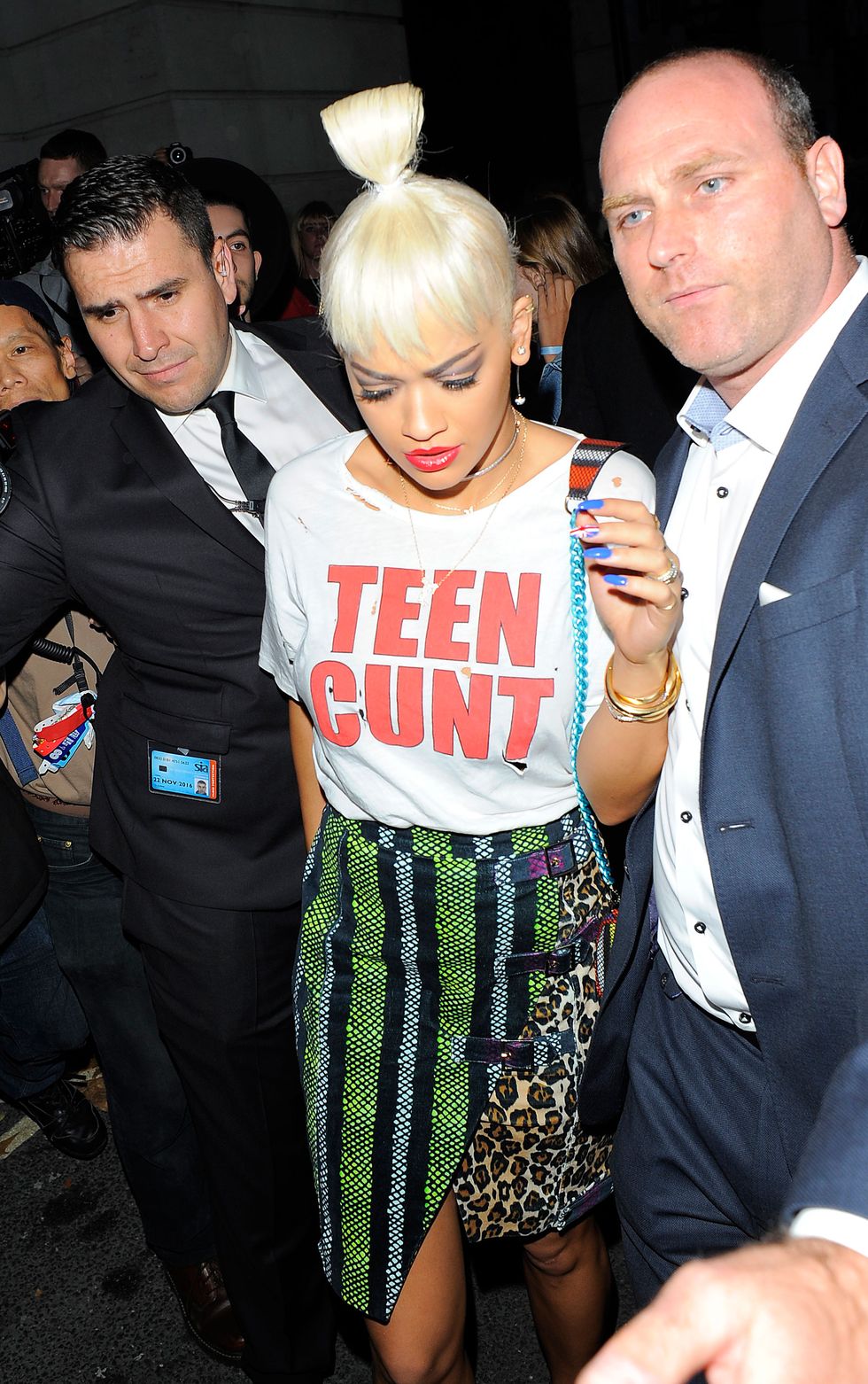 Rita Ora wears a bold 'teen cunt' top to London Fashion Week