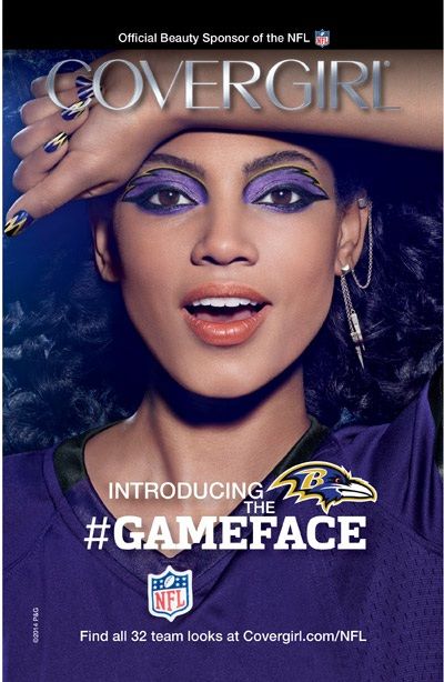 Covergirl NFL advert gets photoshopped in a domestic violence campaign
