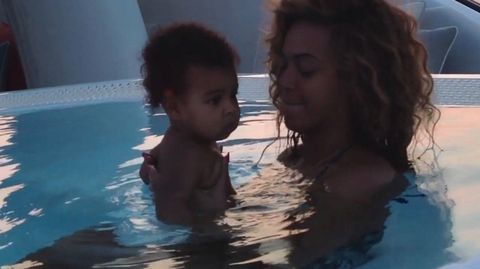 Naked Beyonce shows Blue Ivy bump with Jay-Z in home video 