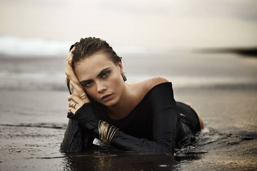 Cara Delevingne poses nude for John Hardy jewellery campaign