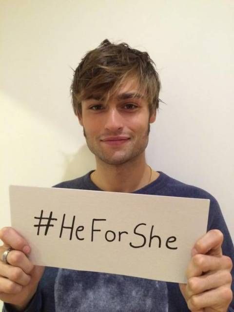 Douglas Booth He For She campaign support