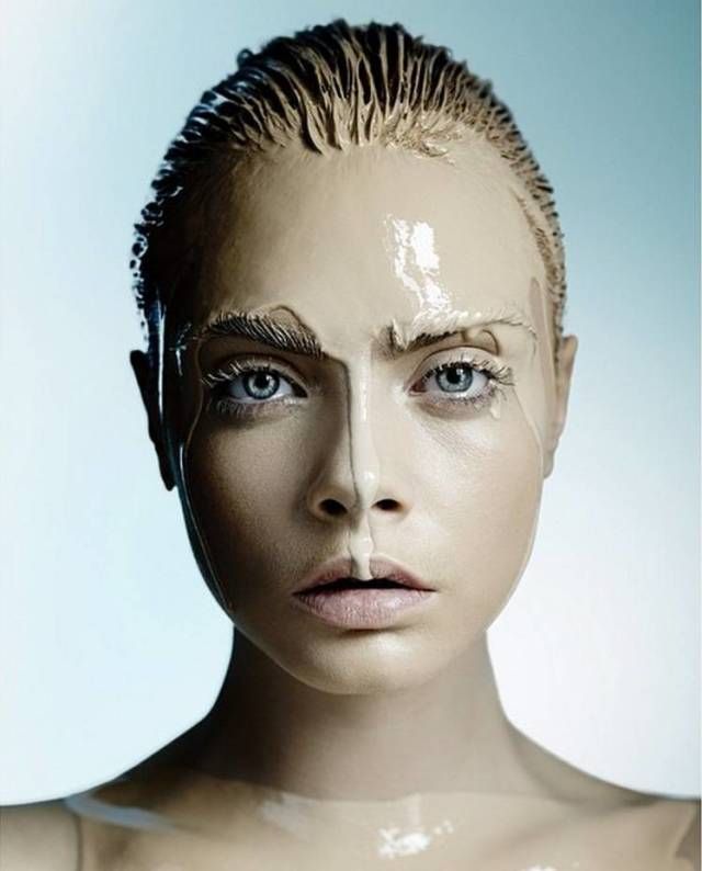 Cara Delevingne covered in mud for Allure magazine