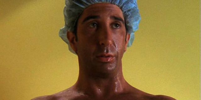 The emotional stages of getting a spray tan - Ross in Friends