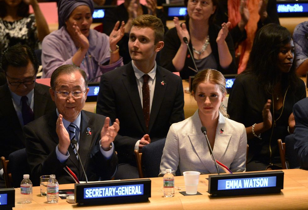 Emma Watson speaking at the UN