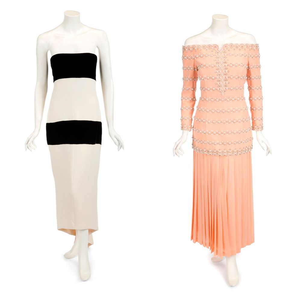 Catherine Walker and Zandra Rhodes dresses worn by Princess Diana