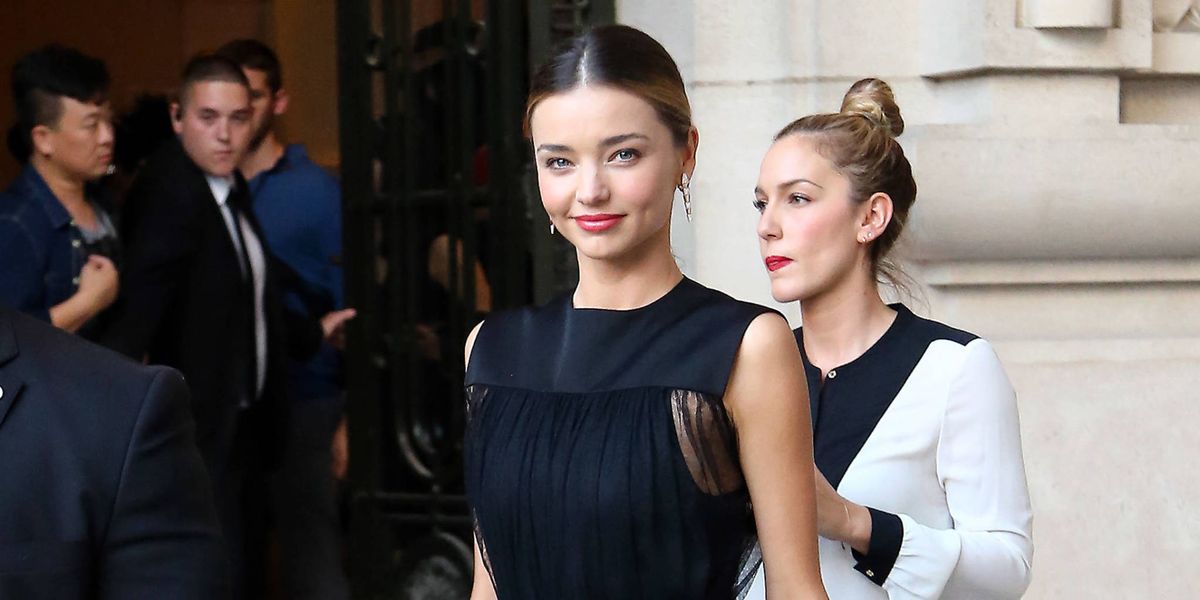 Miranda Kerr Tries Out The Super Sheer Trend In A Swishy See Through Dress