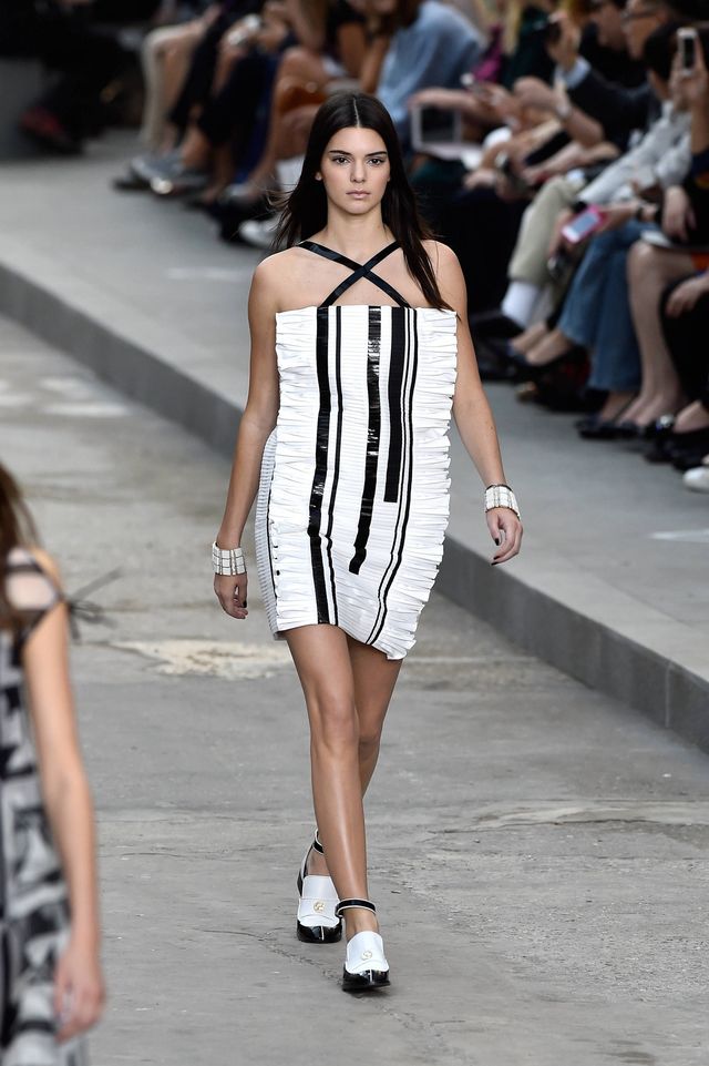 Kendall Jenner on the catwalk for Chanel Spring 2015