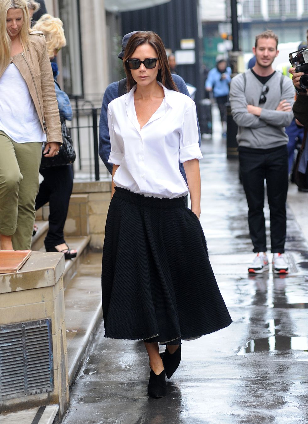 Victoria Beckham at her flagship store in London