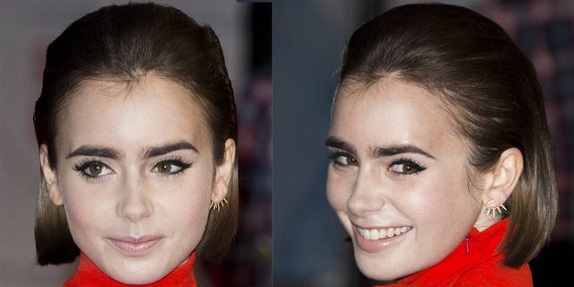 Lily Collins Love Rosie premiere hairstyle