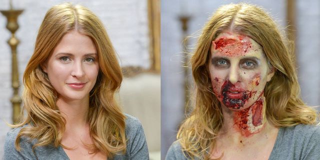 Millie Mackintosh's gruesome Halloween makeover for The Walking Dead - video tutorial and interview - Cosmopolitan.co.uk