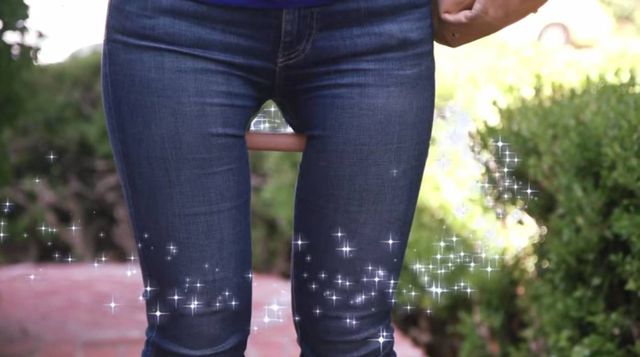 Who knew you could get thigh gap jeans? Well you can according to this  parody sketch.