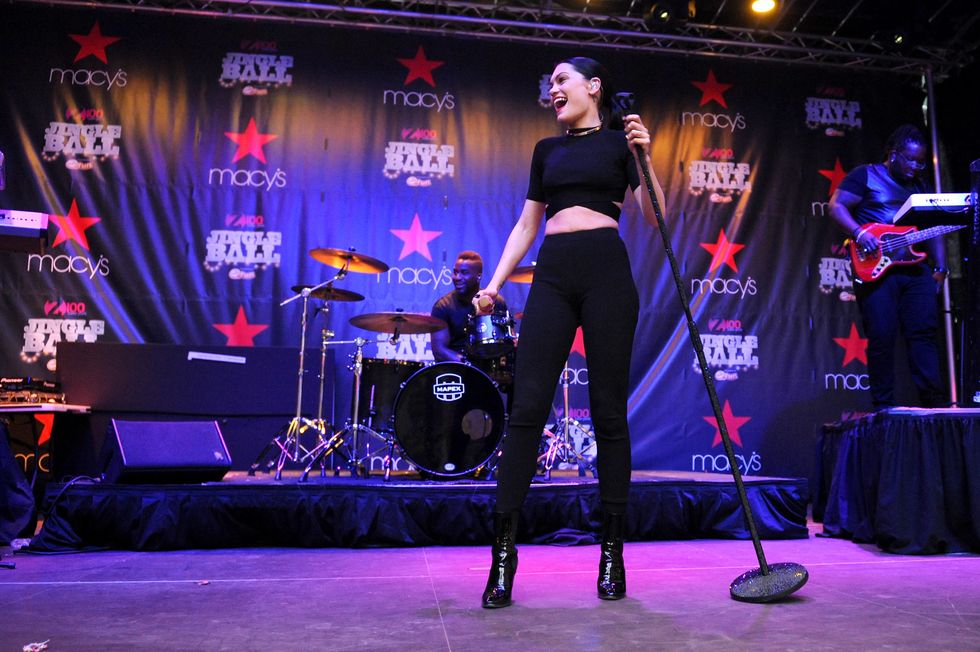 Jessie J wears all-black ensemble
