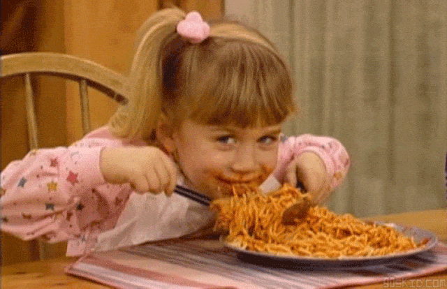 pasta eating hungry gif