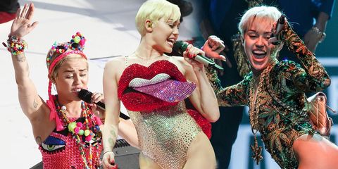 Miley Cyrus' craziest stage costumes