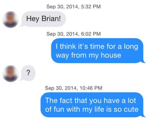 So iOS 8's QuickText feature is NOT going to make you a hit on Tinder