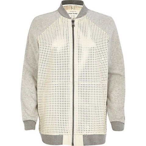 <a href="http://www.riverisland.com/women/sale/coats--jackets/White-perforated-leather-bomber-jacket-644945" target="_blank">Perforated Leather Bomber Jacket, £75 reduced from £180, River Island</a>