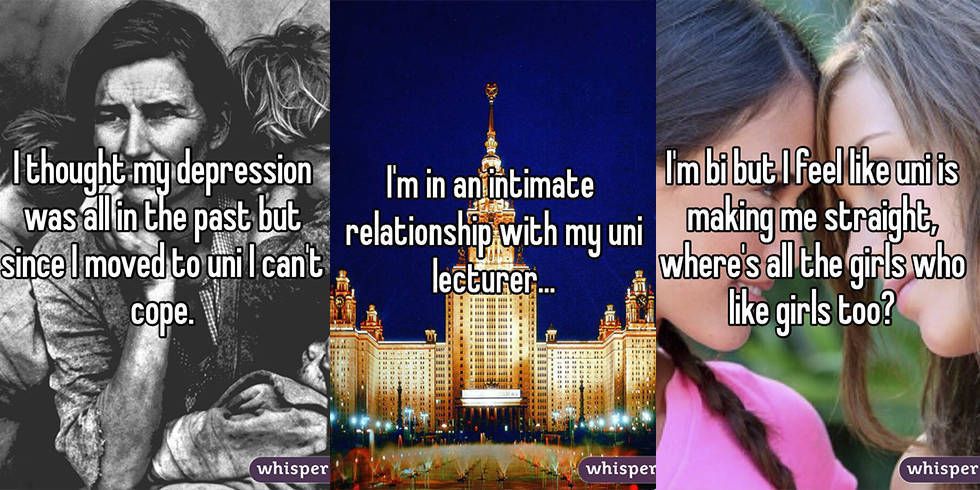 25 anonymous confessions from students on Whisper