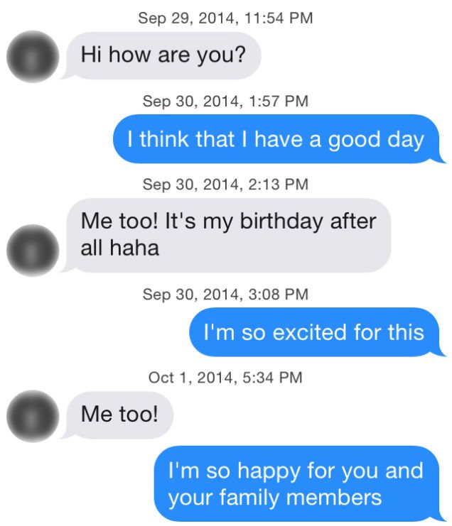 So iOS 8's QuickText feature is NOT going to make you a hit on Tinder