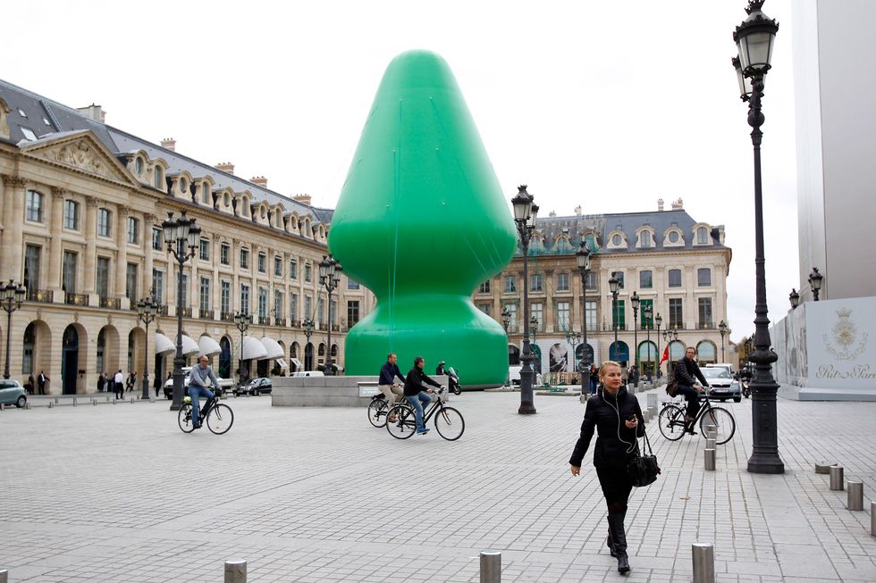 So Paris have erected a giant butt plug instead of a Christmas tree this year
