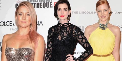 Kate Hudson, Anne Hathaway and Jessica Chastain at the American Cinematheque Awards Show