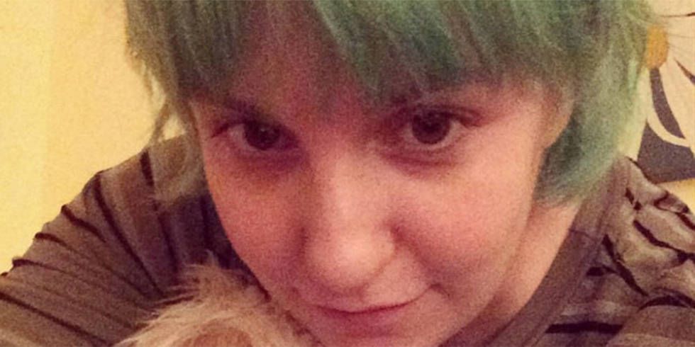 2. Lena Dunham Dyes Her Hair Blue, Says She's 'Gotta Have Fun' With It - wide 7