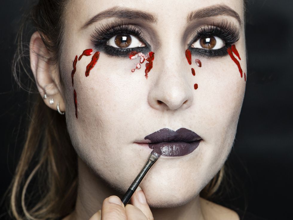 Halloween how-to: bleeding eyes makeup tutorial