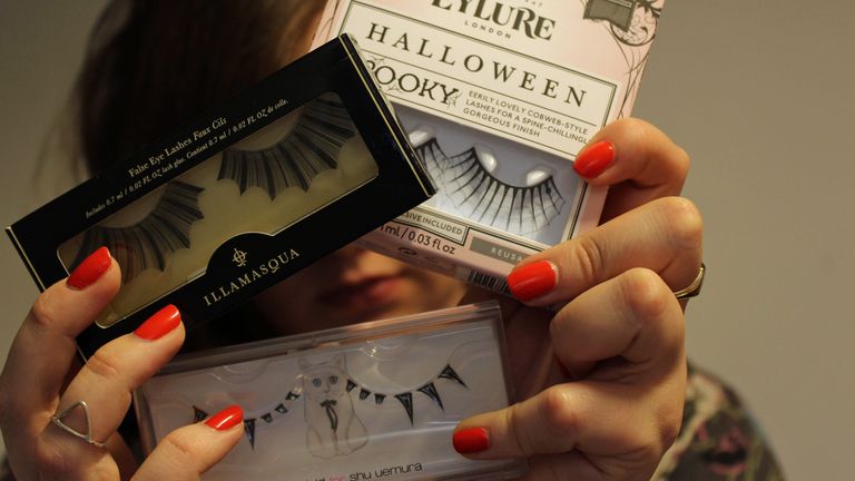 Halloween false eyelashes