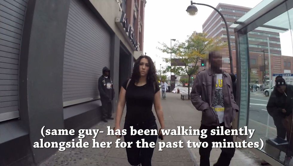 This disturbing catcalling video shows what it's REALLY like being harassed in the street