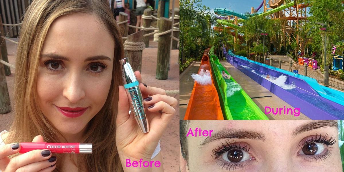 Bourjois waterproof makeup tested on extreme water rides