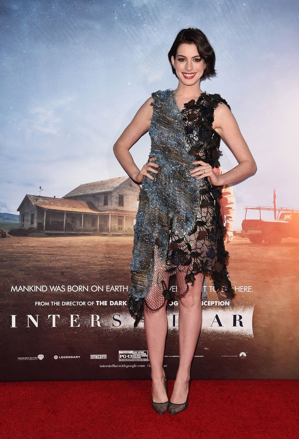 Anne Hathaway at the premiere of Intersteller in New York 2014