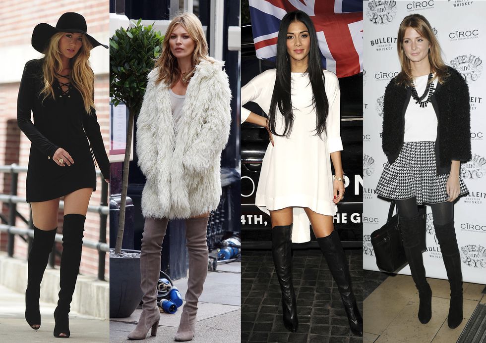 Celebrities wearing Over the knee boots