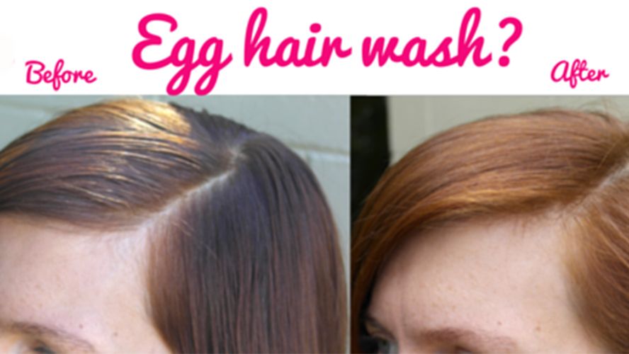 How to make egg hair wash