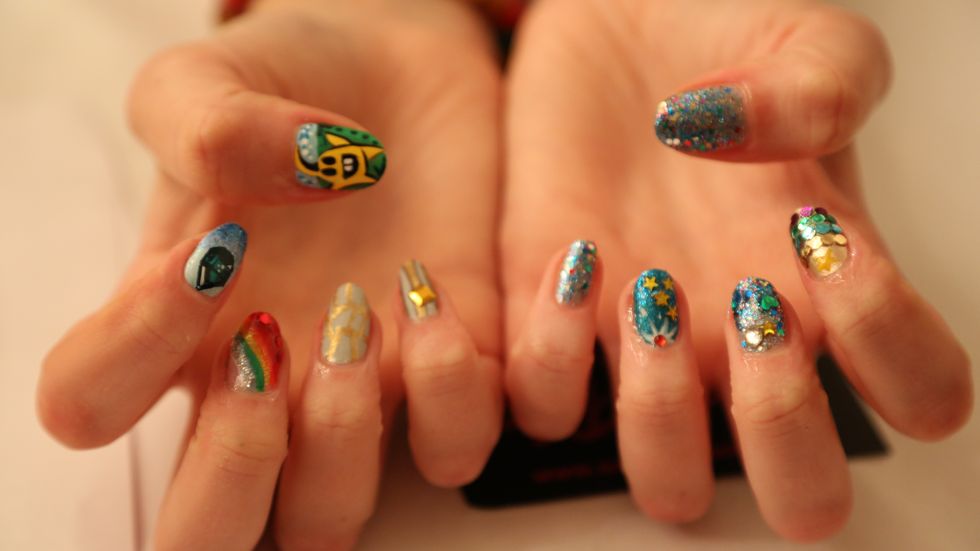 Sophy Robson Diamond Digger nail art